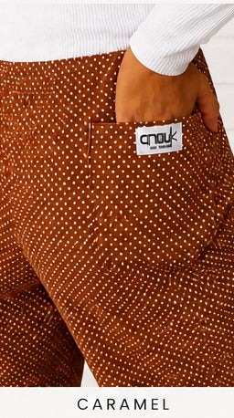 Corduroy Polka Pants