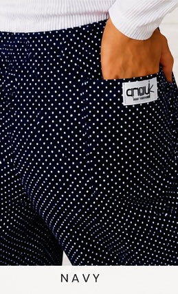 Corduroy Polka Pants