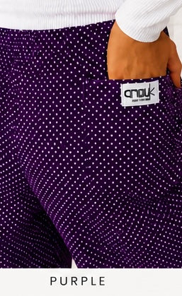 Corduroy Polka Pants