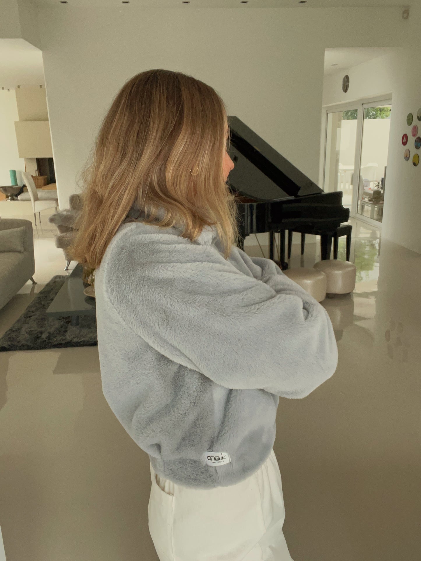 Grey Fur Jacket