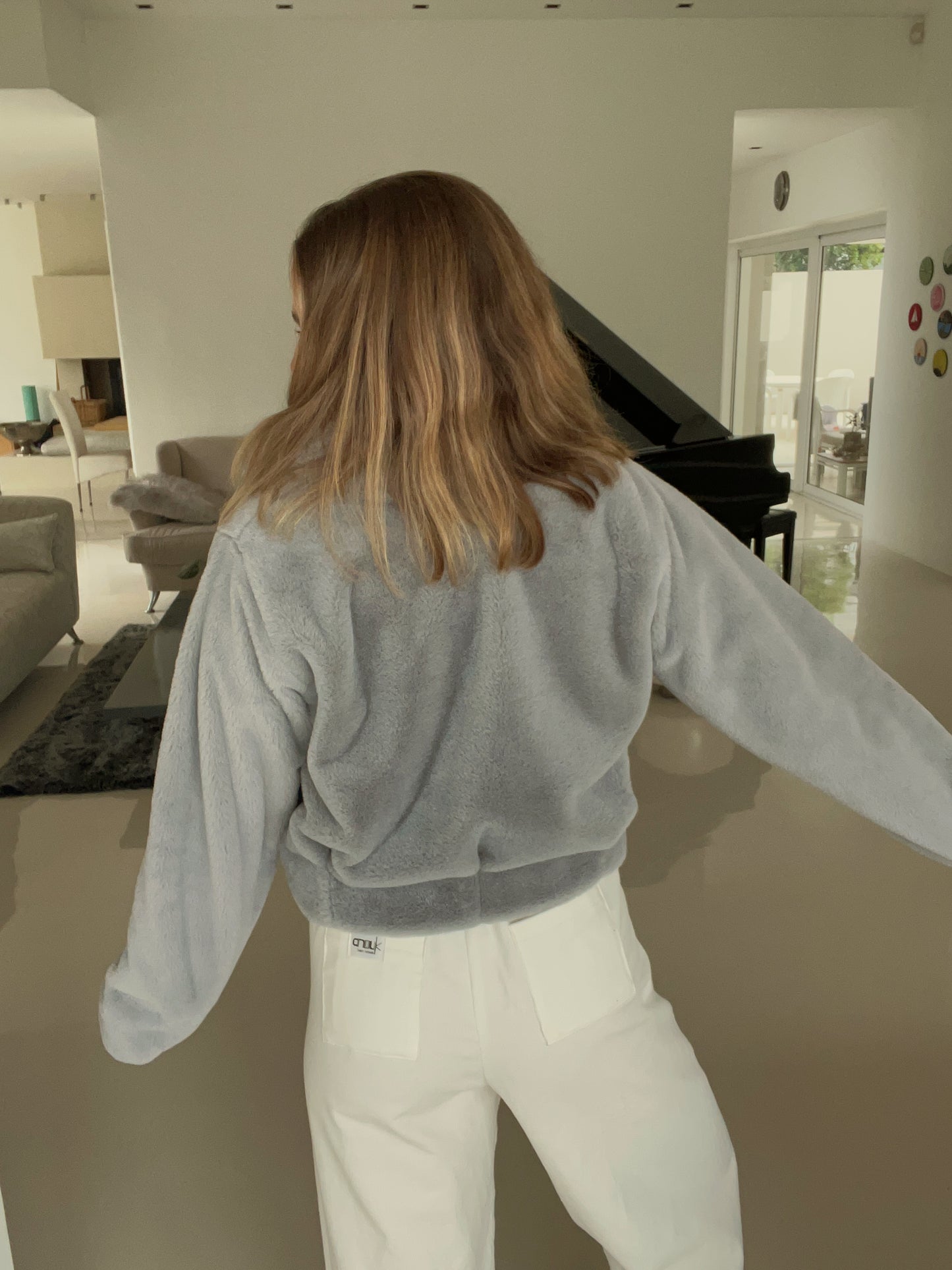 Grey Fur Jacket