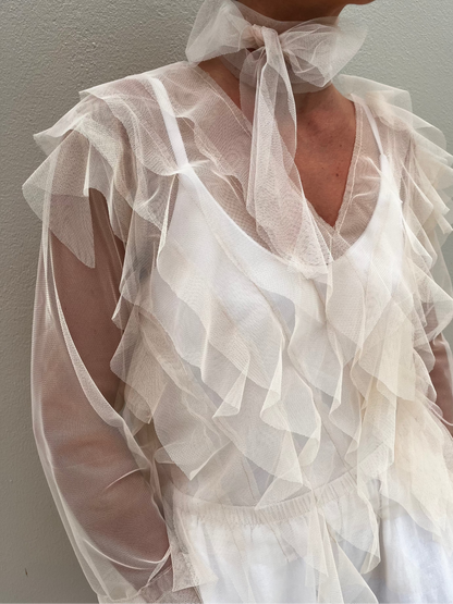 Biscuit Tulle Top