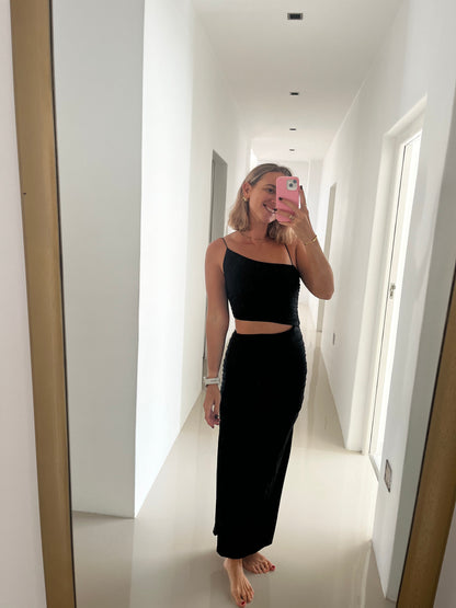 Black Asymmetric Dress