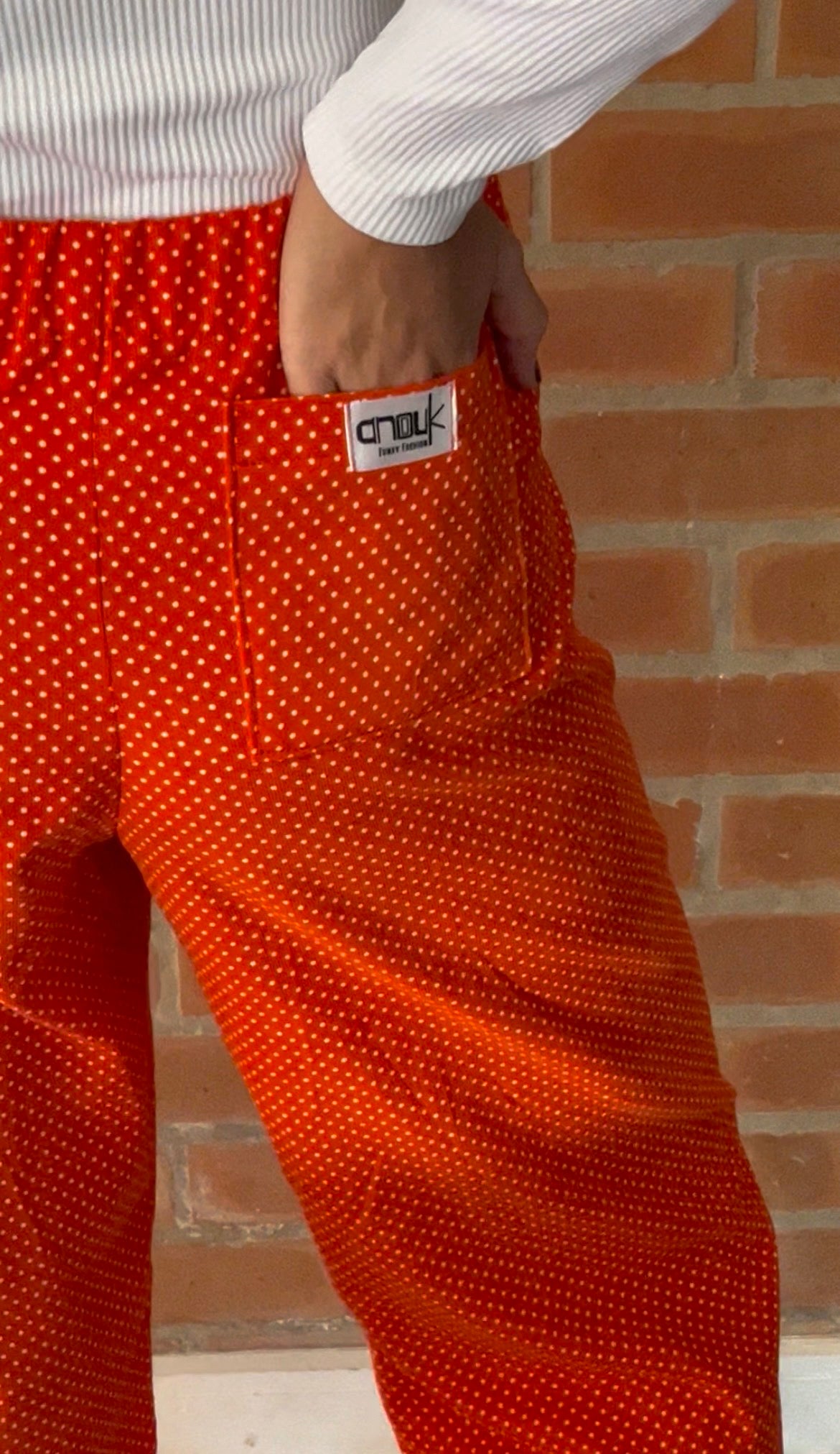 Corduroy Polka Pants