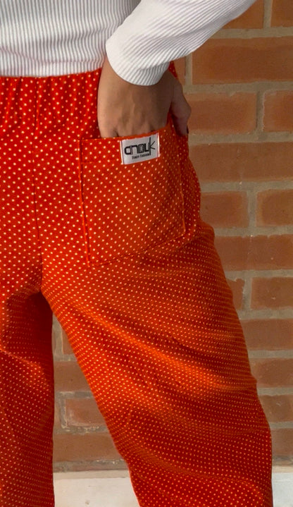 Corduroy Polka Pants