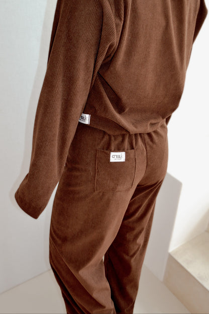Chocolate Brown Corduroy Pants