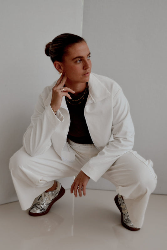 White Corduroy Pants