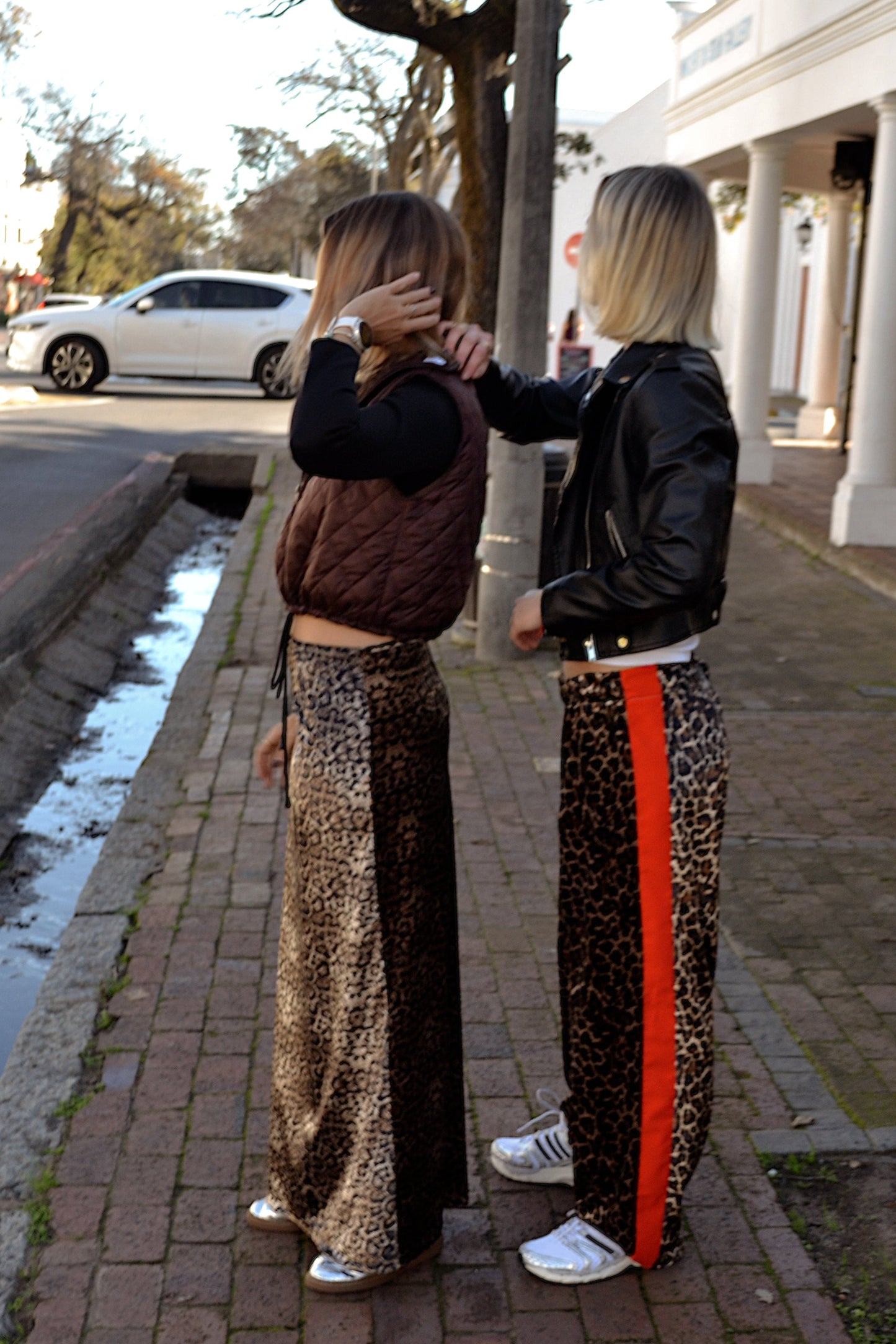 Leopard Print Long Skirt
