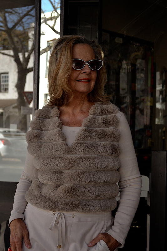 Biscuit Fur Bubble Vest
