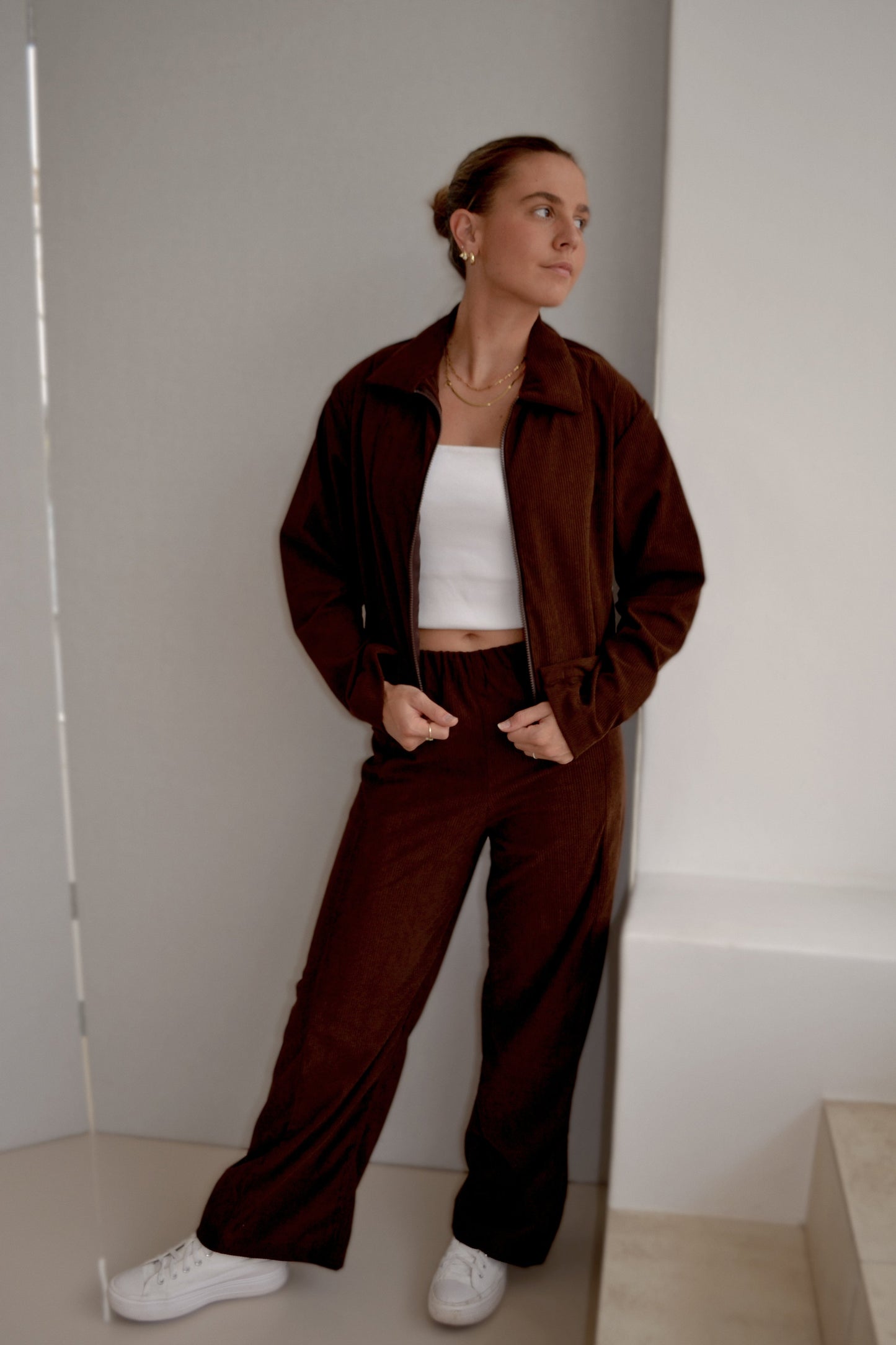 Chocolate Brown Corduroy Pants