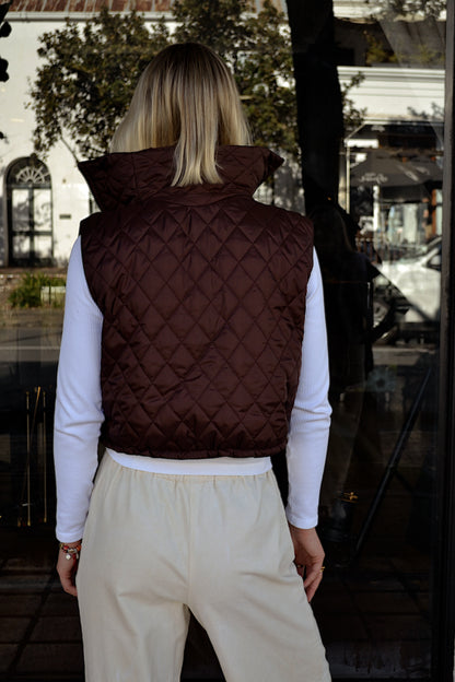 Chocolate Brown Puffer Jacket