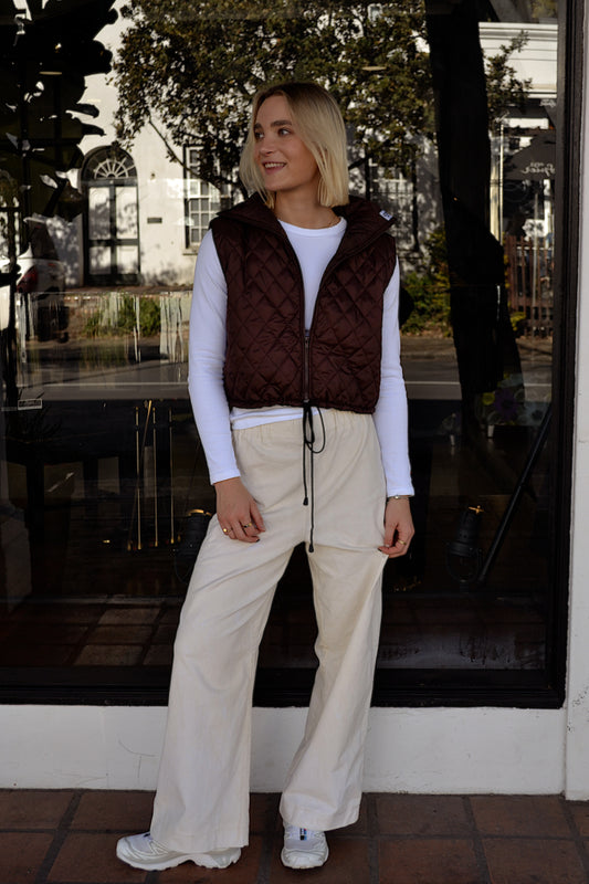Cream Corduroy Pants